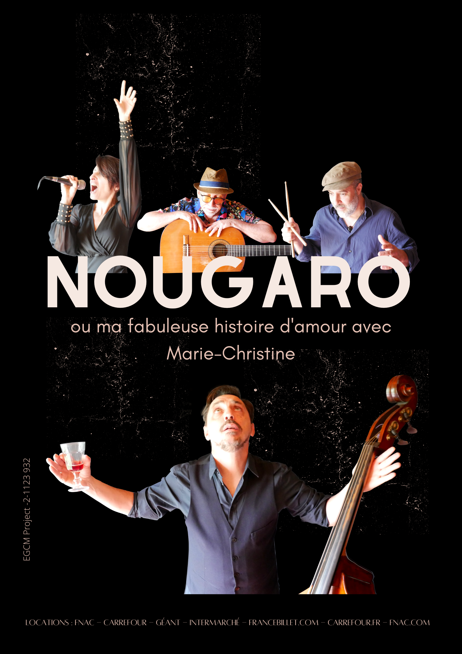 NOUGARO, ou ma fabuleuse histoire d'amour avec Marie-Christine - Spectacle Théâtre Musical