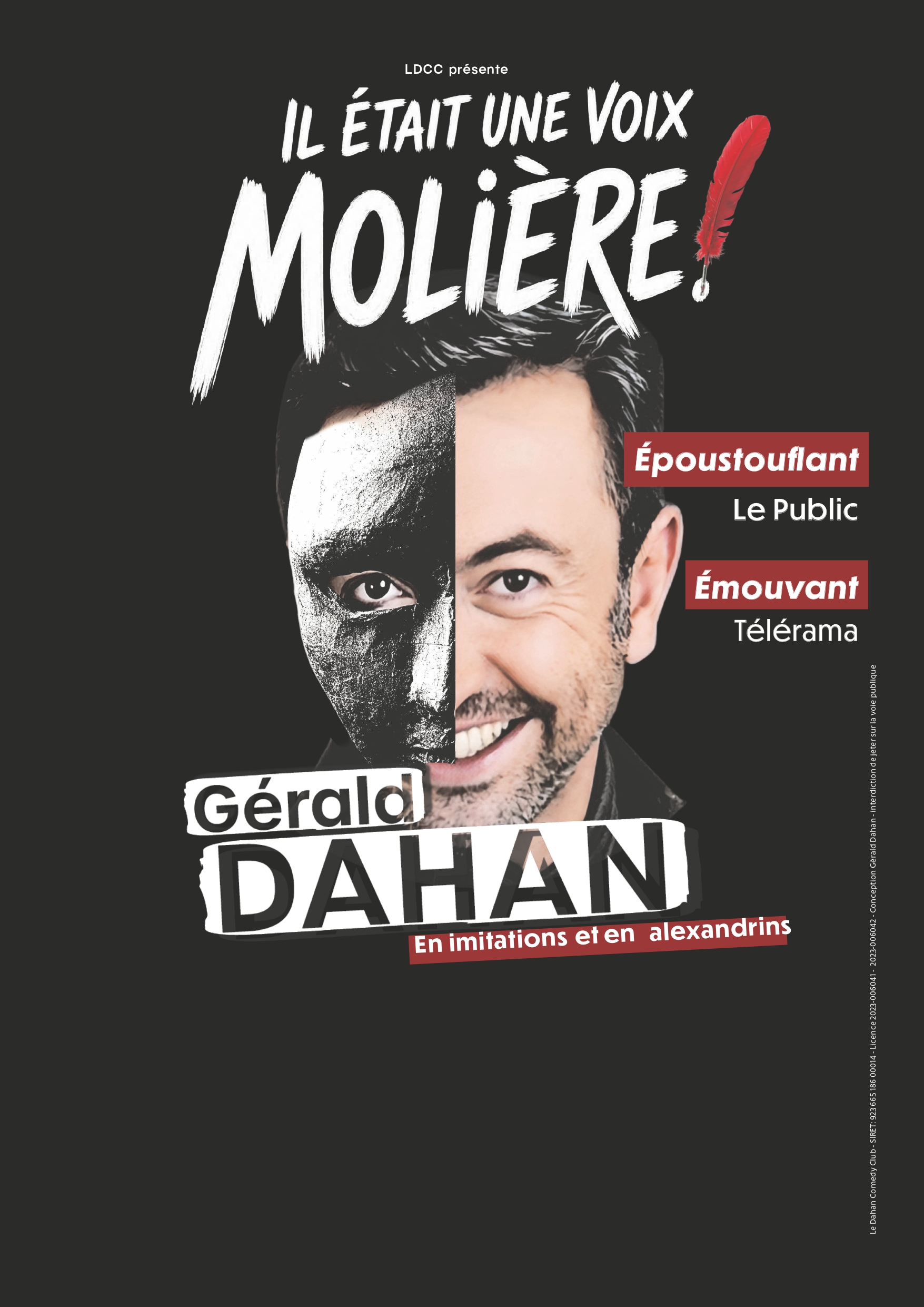 Gérald DAHAN : " il était une voix ... Molière ! "  - Spectacle Imitations